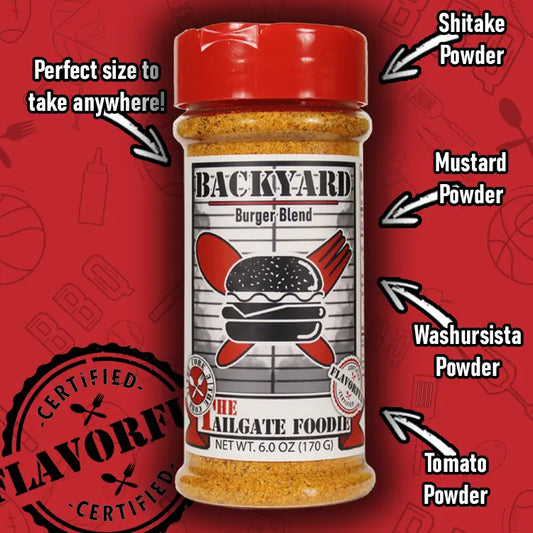 Backyard Burger Blend (Seasoning Salt) The Tailgate Foodie