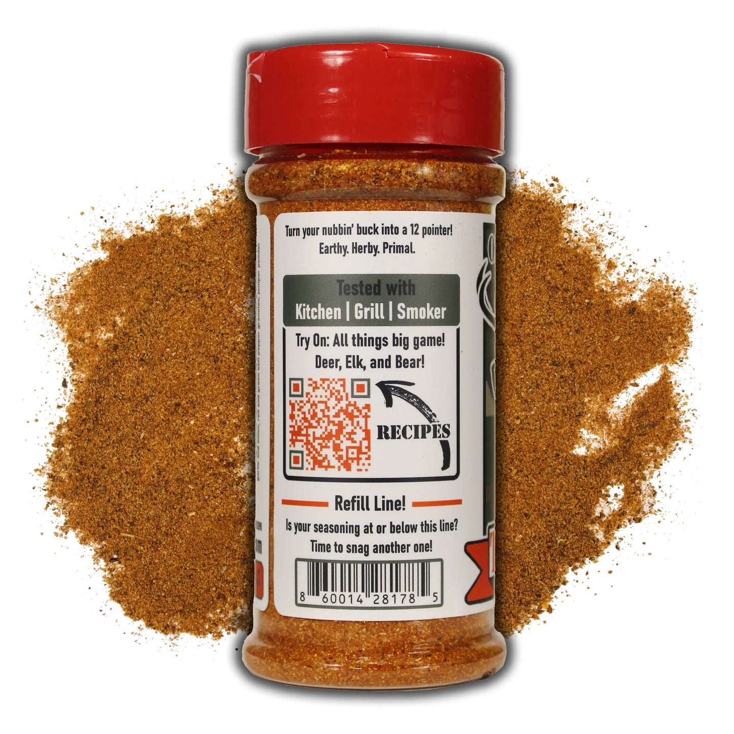 bottle with seasoning around it