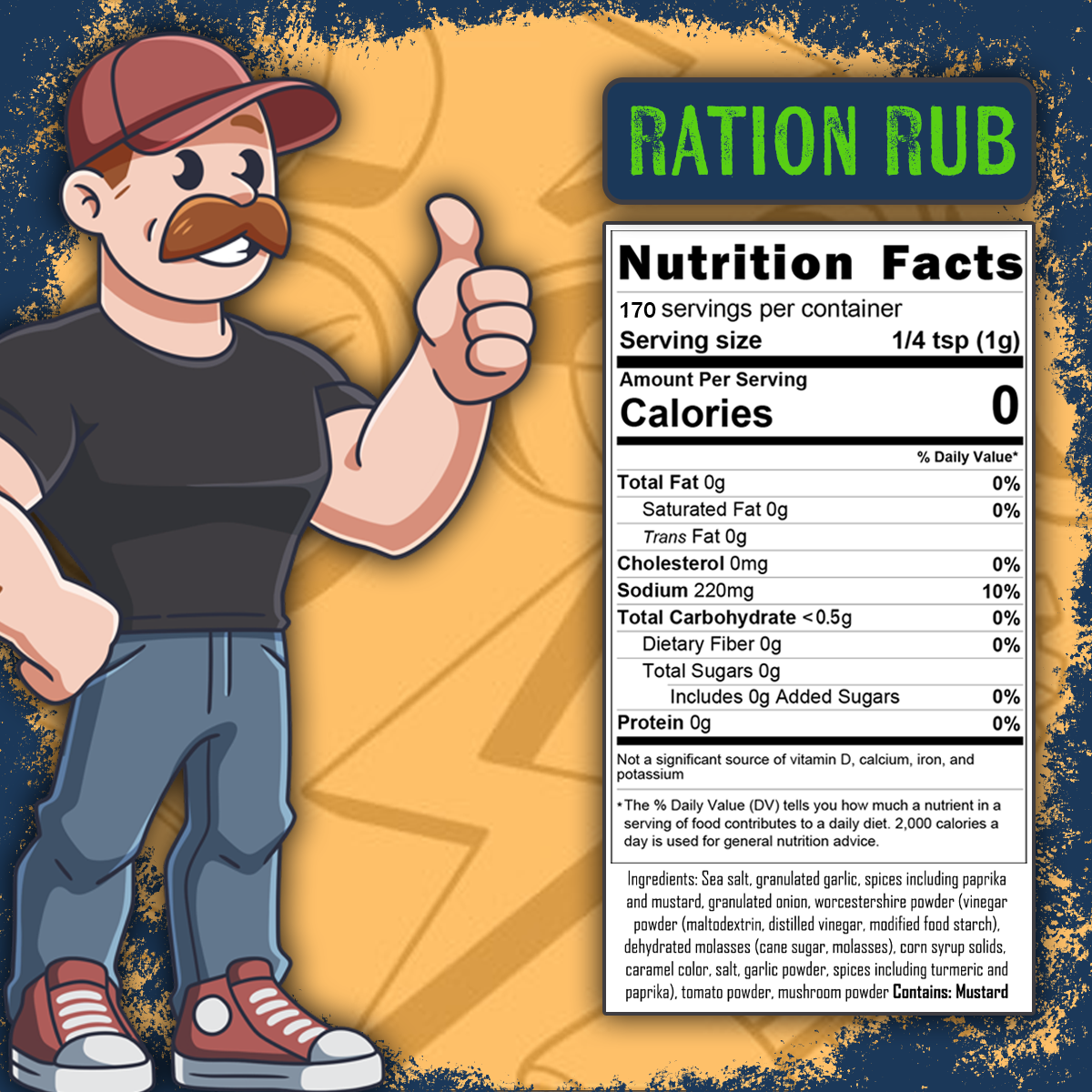 Ration Rub All-Purpose Seasoning | In Support of TSC Alliance | A Scotty Fitness Collab