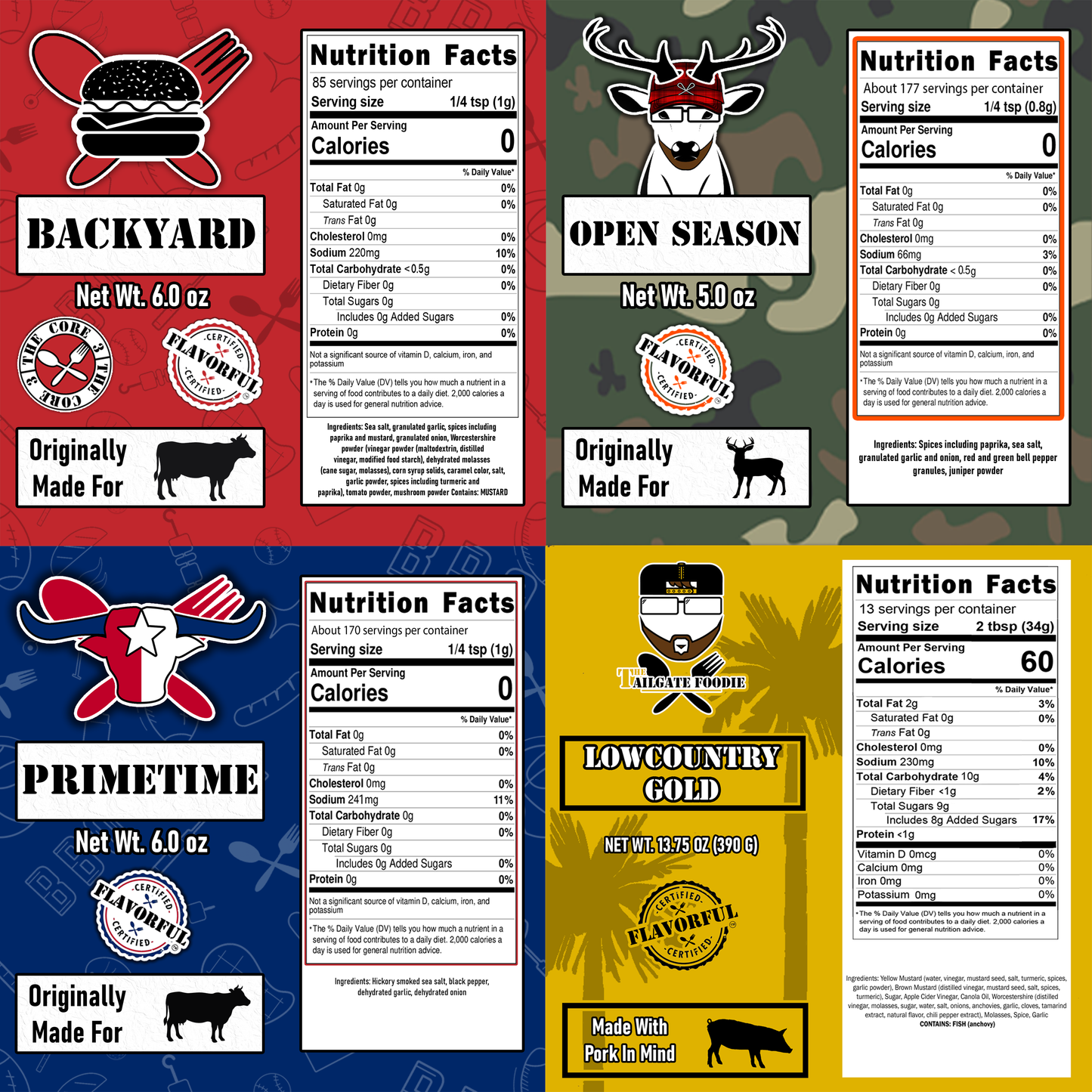 Patty Party (4-Pack | Backyard, Primetime, Open Season, Lowcountry Gold)