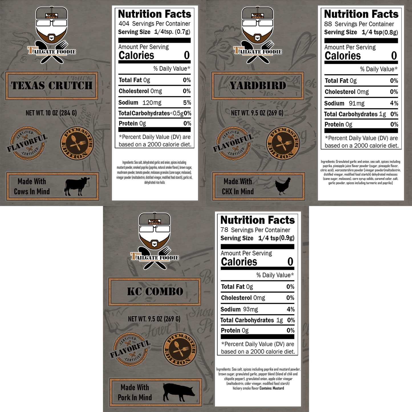 The Pit (3-Pack | Texas Crutch, Yardbird, KC Combo Pitmasters)