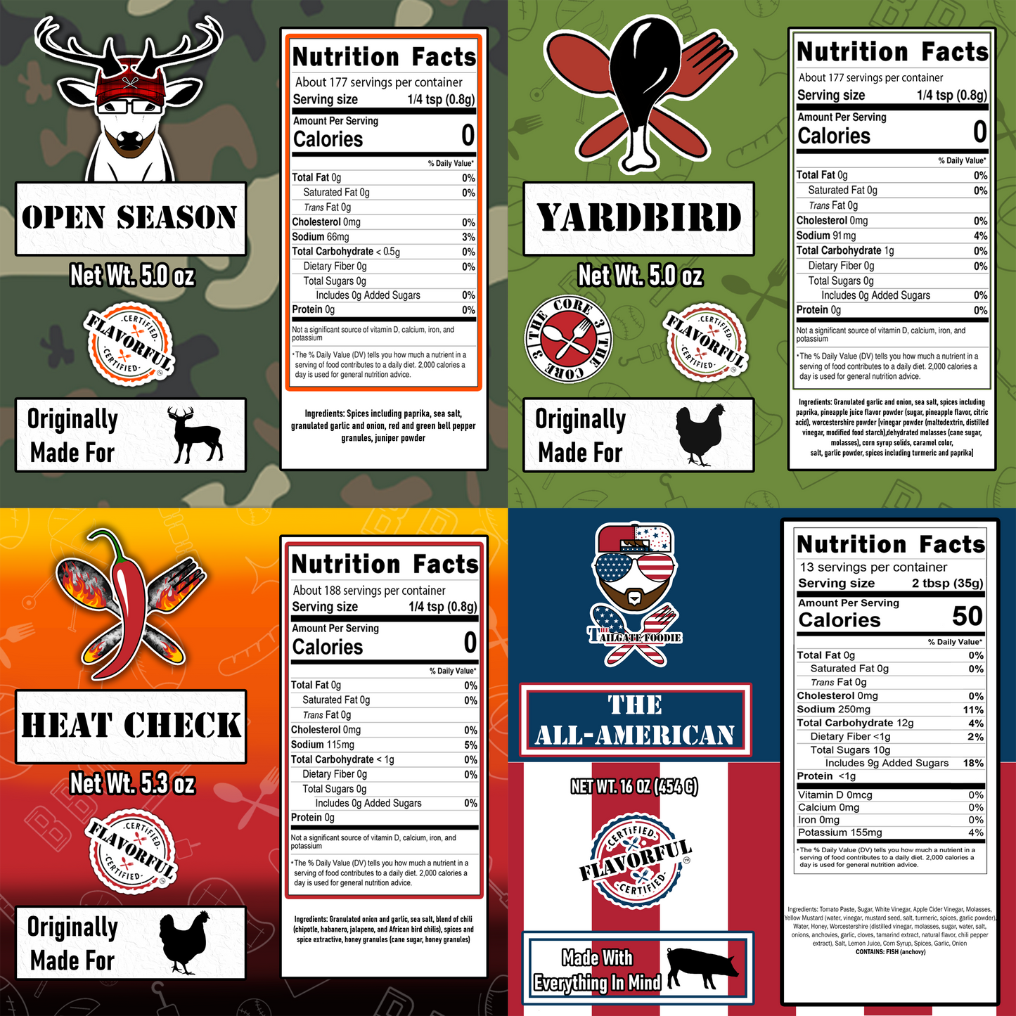 Backwoods Box (4-Pack | Open Season, Yardbird, Heat Check, The All-American)