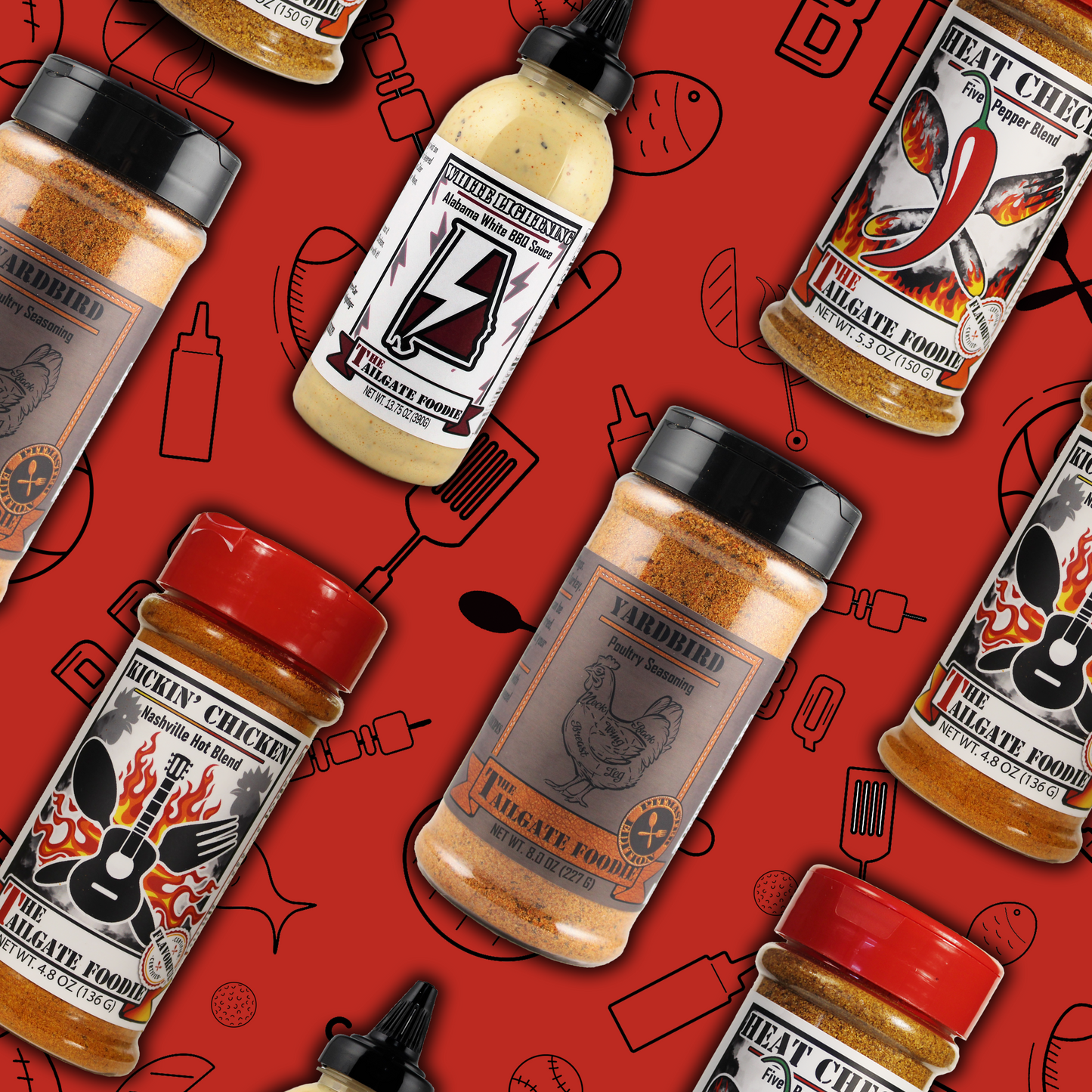 Bird is the Word (4-pack | Yardbird, Heat Check, Kickin' Chicken, White Lightning)