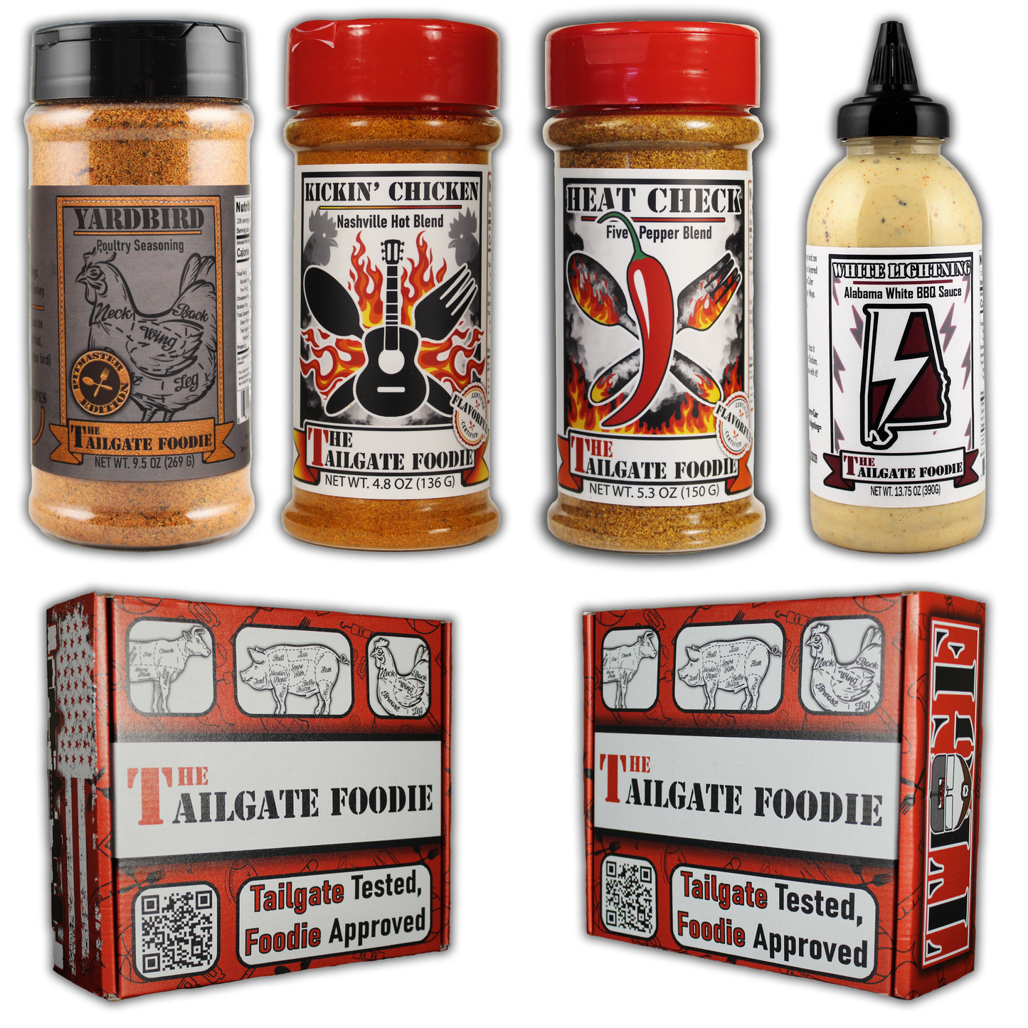 Bird is the Word (4-pack | Yardbird, Heat Check, Kickin' Chicken, White Lightning)