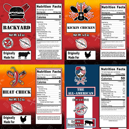 The Pre-Game (4-Pack | Backyard, Heat Check, Kickin' Chicken, The All-American)